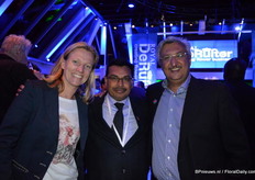 Roos Zuurbier van Zuurbier en Shailesh Kumar Rai en Ariff Shamji van AAA Growers (Triple A Growers).