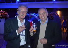 Twee schoonzoons van Gijs, zoon van oprichter Gerrit de Ruiter. Links Cozijn, de man van Riet; rechts mr. Slootweg, de man van Ineke.