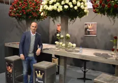 Rob Meijdam van FlowerSupport, die de marketing voor vier verschillende rozenkwekers onder zijn pet heeft (Bernard Premium, Brockhoff Pierrot, Roseworld en Voorn Rozen).