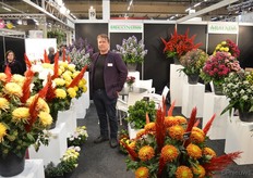 Wilco Wolters van kwekerij Deco Nova. Samen met veredelaar Armada was het bedrijf ook op de IFTF in Vijfhuizen vertegenwoordigd.