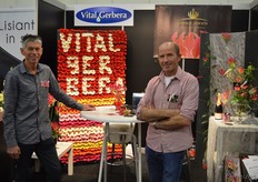 Koos van der Zande van Villa Gerbera en Willem Brouwer van Crown Jewels deelden een stand.