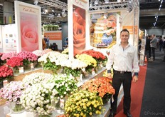 De uit Duitsland afkomstige rozenveredelaar Tantau Rosen, hier vertegenwoordigd door Thomas Löffler.