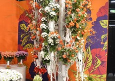 Dümmen Orange had op de Trade Fair een stand waar je in kon voetballen zo groot.