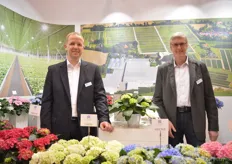 Jürgen Gerdvordermark en Thomas Becker van Kötterheinrich hortensienkulturen.