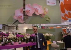 Robert Kuijf is product manager orchideeën bij Anthura. Wereldwijd is de hoeveelheid orchideeën en anthuriums die het bedrijf afzet ongeveer 50-50.