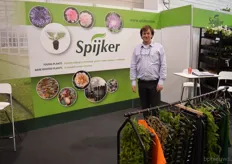 Hans Spijker van het gelijknamige Spijker, een jonge planten producent die vooral in Oost-Europa veel klanten heeft zitten.