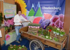 Chris IJzelenberg van het gelijknamige IJzelenberg potplanten. Ook op de Spring Fair volop aandacht voor de boeren orchidee
