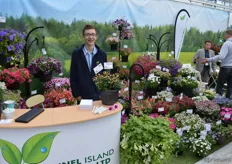 Channel Island Plant boosts many novelties this year, mostly in the Nemesia, Petunia and Bidens assortment. On the picture Jake Jackson.
