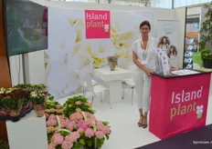 Jessica Raven van Island Plants. De kweker is druk doende de Dutch Ladies - een viertal nieuwe & verbeterde rassen - meer bekendheid in de markt te geven.
