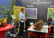 Leo van Leeuwen van Nak Tuinbouw. Op Plantarium informeerde Nak Tuinbouw o.a. over de gevaren van Xylella