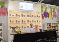 Among other places, Duif International has a major warehouse in Poland. On the picture Daniel and Kamila Pawlowska