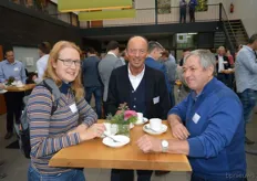 Greta Boogmans (Hoogendoorn Automatisering), Rik Lootens (Syngenta) en Frank Florus