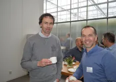 Kurt Zwemstra (HortiLux) en Arie van der Lugt (Plantenkwekerij van der Lugt)