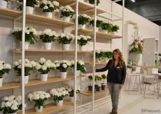 Mandy van der Ende van P van Geest. De imposante muur vol prachtig witte hortensiaplanten trok absoluut de aandacht