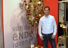 Tim van den Ende van Van den Ende Rozen (.nl). Firma van den Ende Rozen teelt op 60.000 m², op twee locaties, Red Naomi! en Avalanche