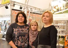 Elena Zarubina with her colleagues of Flowers Expo Moscow were also visiting the show.
