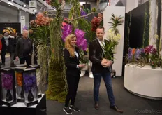 Jessie Artsie and Steef van Adrichem from Anco Pure Vanda. If there would be a competition for most photographed booth & plant, it just might be theirs.