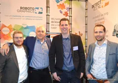 Roboto Groep: Marc Massar, Henk Steenis, Ferry Bakker en Ron Hoogendoorn