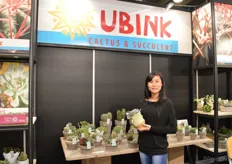 Joenie van der Vliet van Ubink presenteerd de indoor en outdoor succulenten.
