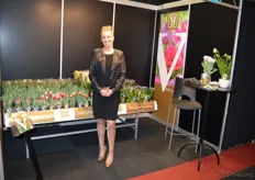 Mirella van kwekerij J.H van der Vossen, die o.a. mini-tulpjes kweken.