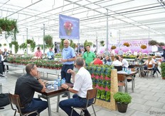 In dit deel van de kas van MNP flowers presenteren Hishtil, Cohen, Jaldety, Dalina Genetics en Butterfly Garden hun varieteiten.