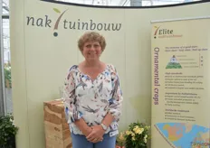 Joke ten Broek van NAK tuinbouw was ook present bij MNP flowers.