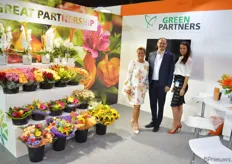 Green Partners, de enige (op grote schaal dan) boekettenmakers in Polen. Vlnr Ursula Reithmayer-Ducaneux, Benoit Dehecq en Roksana Gruner
