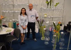 Wiktrois Lutek en Mariosz Tywonek van het Poolse glasbedrijf Dar-Glass