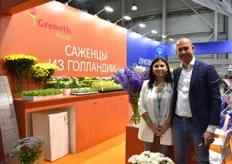 Natalia Armasu and Jaco Lenten of Greneth Plants. With the same partners the company has been working for years, they are broadening their assortment for the Russian market.