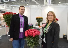 "Vladimir and Anna are the Russian representatives of the Agrocoex, an Ecuadorian rose farm. Compared to last year Anna does not see any huge differences in demand or prices. "The economy has become more stable."
