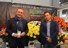 Allessandro Ghione of NIRP International and Ivan Salazar of Absolute Farms, who was visiting the show.