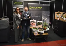 Audrey Vicent en Christophe Camus van het Franse bedrijf Polypap