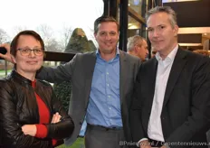 Arja Hilberdink samen met Ton de Jong & Marcel Eek van Triple Group