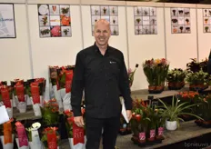 Carl Grootscholte van Carl Sales Support, hij presenteerde meerdere producten van kwekers die hij vertegenwoordigd.