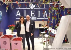 Not many rose growers present at the fair, but Aleia, the new Red Naomi grower from Spain, was one of the exceptions