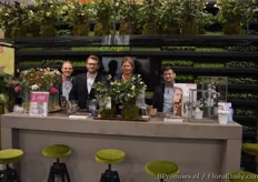 Team Hilverda Kooij, as presenting the assortment in the green jungle-like booth