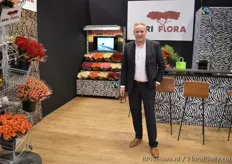 Marco Naterop of Afri Flora, one if not the only African rose grower present in Essen