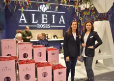 Carmen Juan-Aracil and Francine van Wijk of Aleia Roses, the only Red Naomi grower outside of the Netherlands. Aleia is based in Spain.