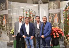 The team of Royal Flowers; Wilco Visser, Emile Dings, Lukas Klimesch and Tom Biondo. Visser and Emile Dings recently started up the new company Royal Flowers BV in Rijnsburg. More on this later on FloralDaily.com.