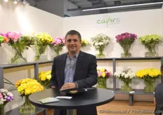 Jose Manuel Henao of Capiro. This Colombian chrysanthemum grower exhibited at the IPM Essen for the first time and was very pleased.