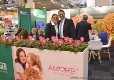 Betty Finkelstein and Daniel Kaufman of Danziger presenting the new Retail Solutions of Amore