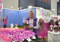 Olivier Morel of Morel Diffusion. At their booth the Indiaka takes a center stage