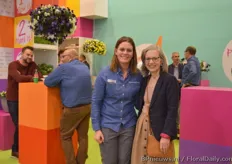 Denise van Kampen of PanAmerican Seed and Anna Ball of Ball, who was visiting the show. At the booth of PanAmerican Seed, the Plug and Play concept took a center stage.