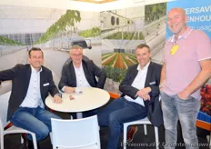 John Meijer, Lodewijk Wardenburg, Martin van Zeijl van Bom Group met Frans van der Valk