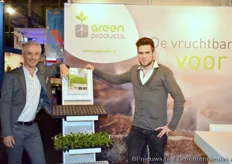 Onno Boeren en Remon Metselaar van Green products presenteerde hun stekjes.