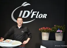 Kris Verhagen van ID'Flor natuurlijk aanwezig op de beurs.
