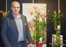 Antione Hoeijkmakers van Glorious Gloriosa met zijn unieke planten.