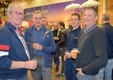 Jan Vroombout, Peter Hofland, Pieter Hofland en Mart Poortman.