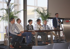 Left to right: Rob Reed (Prohibition Partners), Mads Pedersen (Alfred Pedersen & Son) Henk Verbakel (Havecon), Pieter Verhagen (TNO) and Chris Walsh (Marijuana Business Daily).