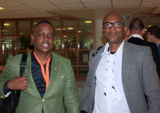 Tshepo Maeko (Omnia) and Michael Diteko (Botswana Horticulture Associations)